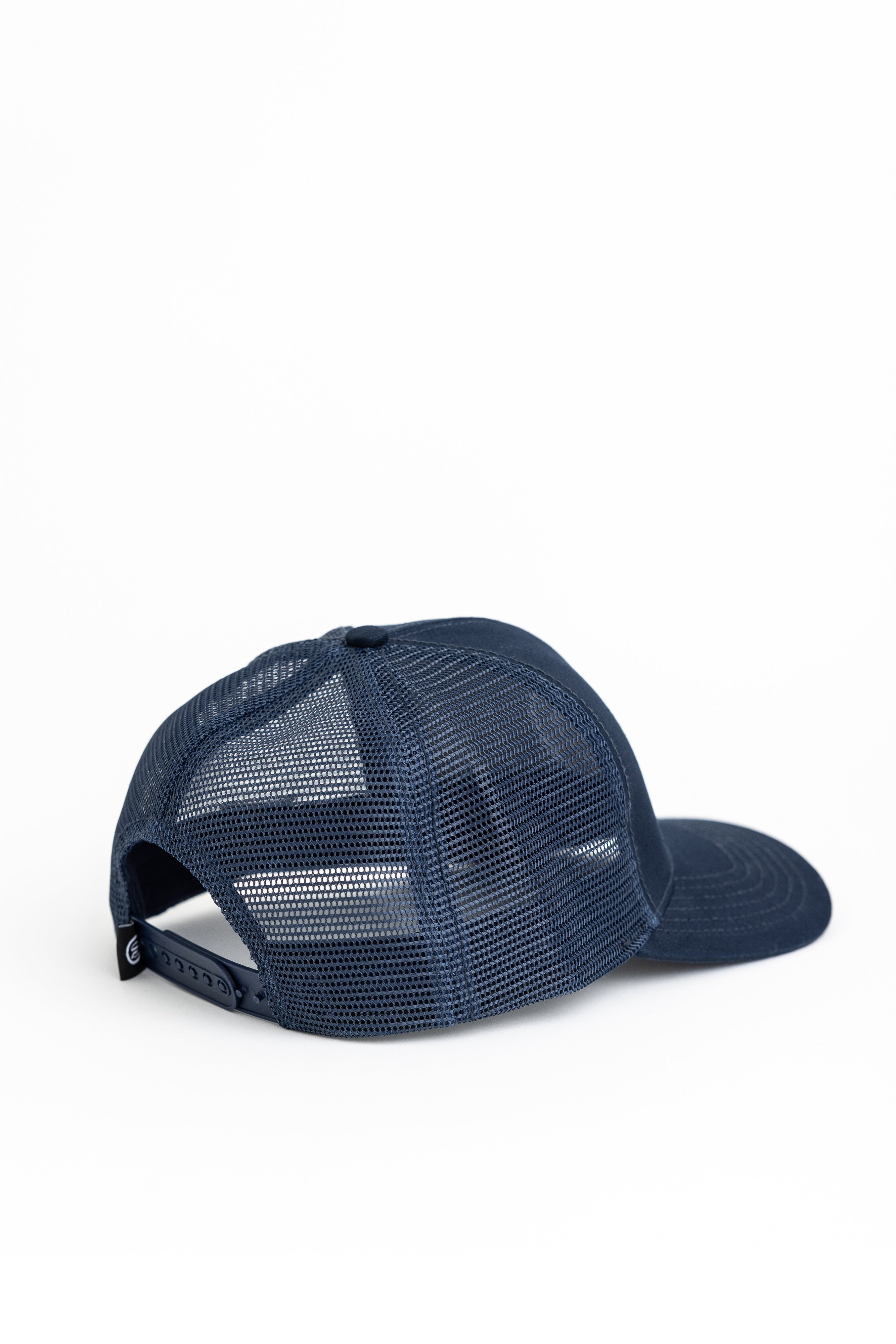 Performance Mesh Snapback: Blue & White