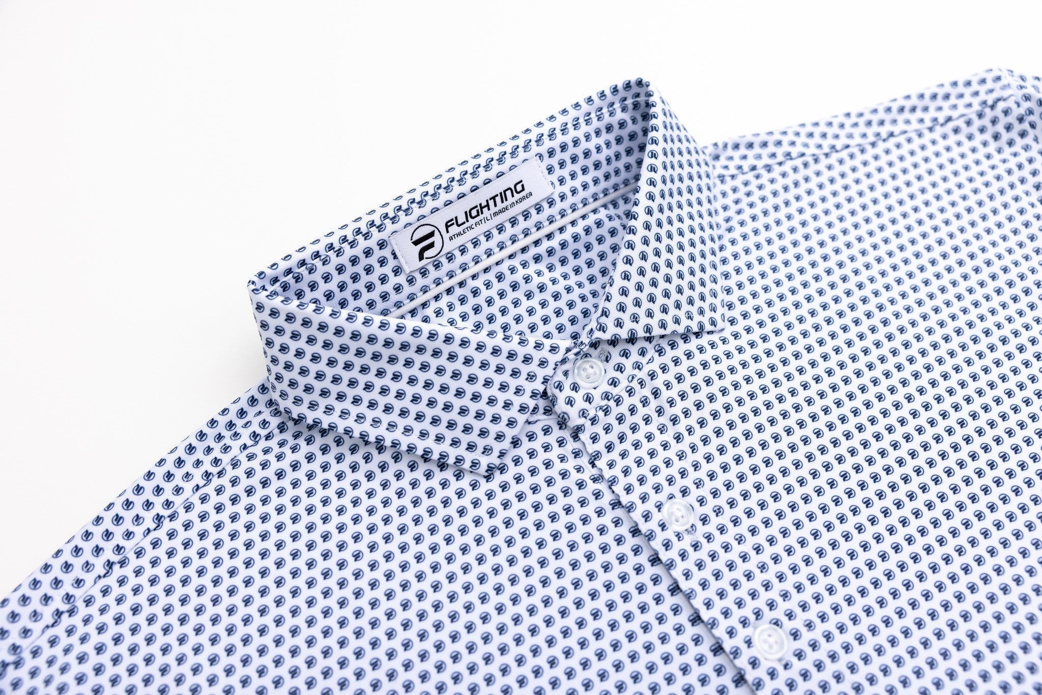 Flighting Polo: Bright White (Athletic Fit)