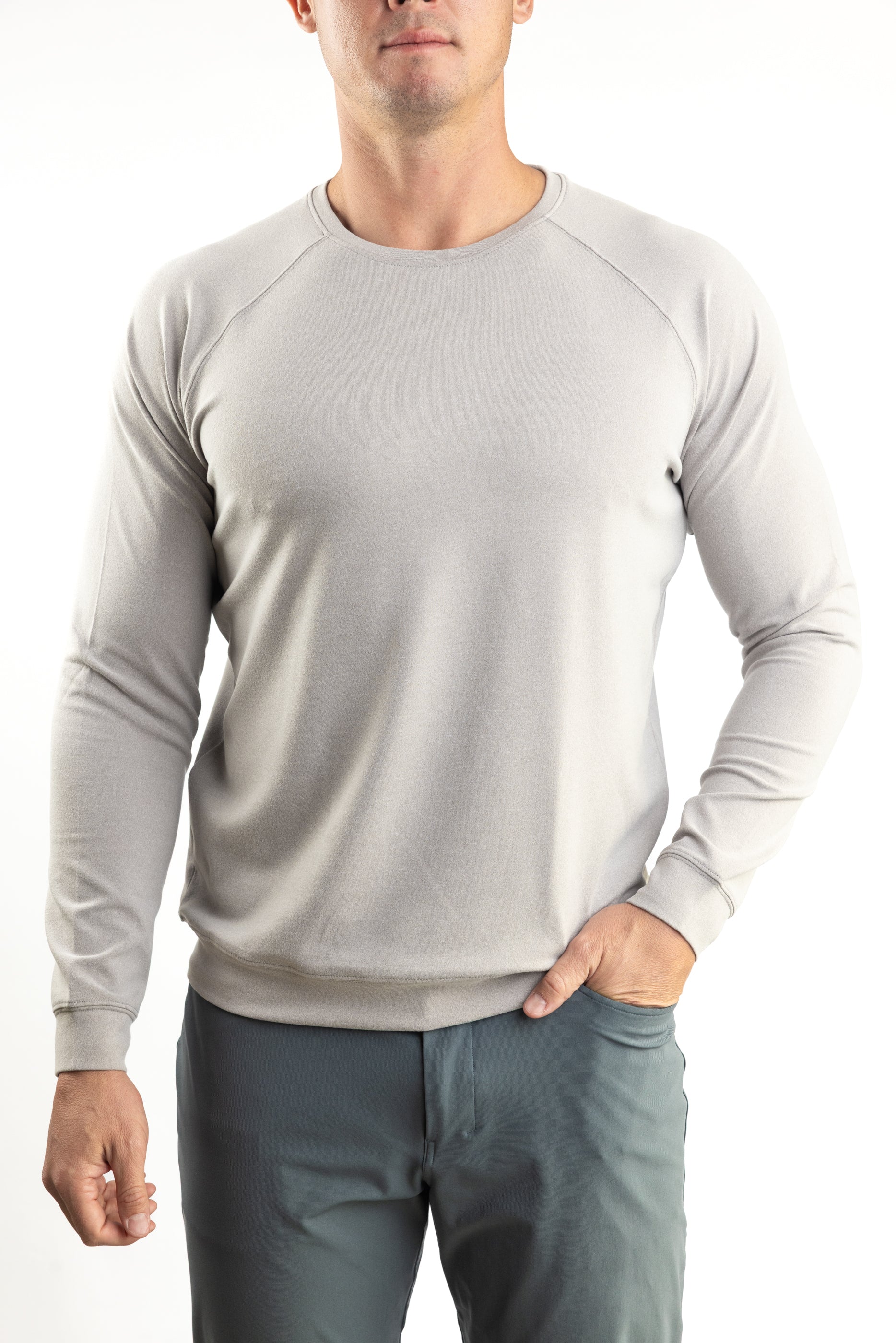 Flighting Crewneck - Alloy