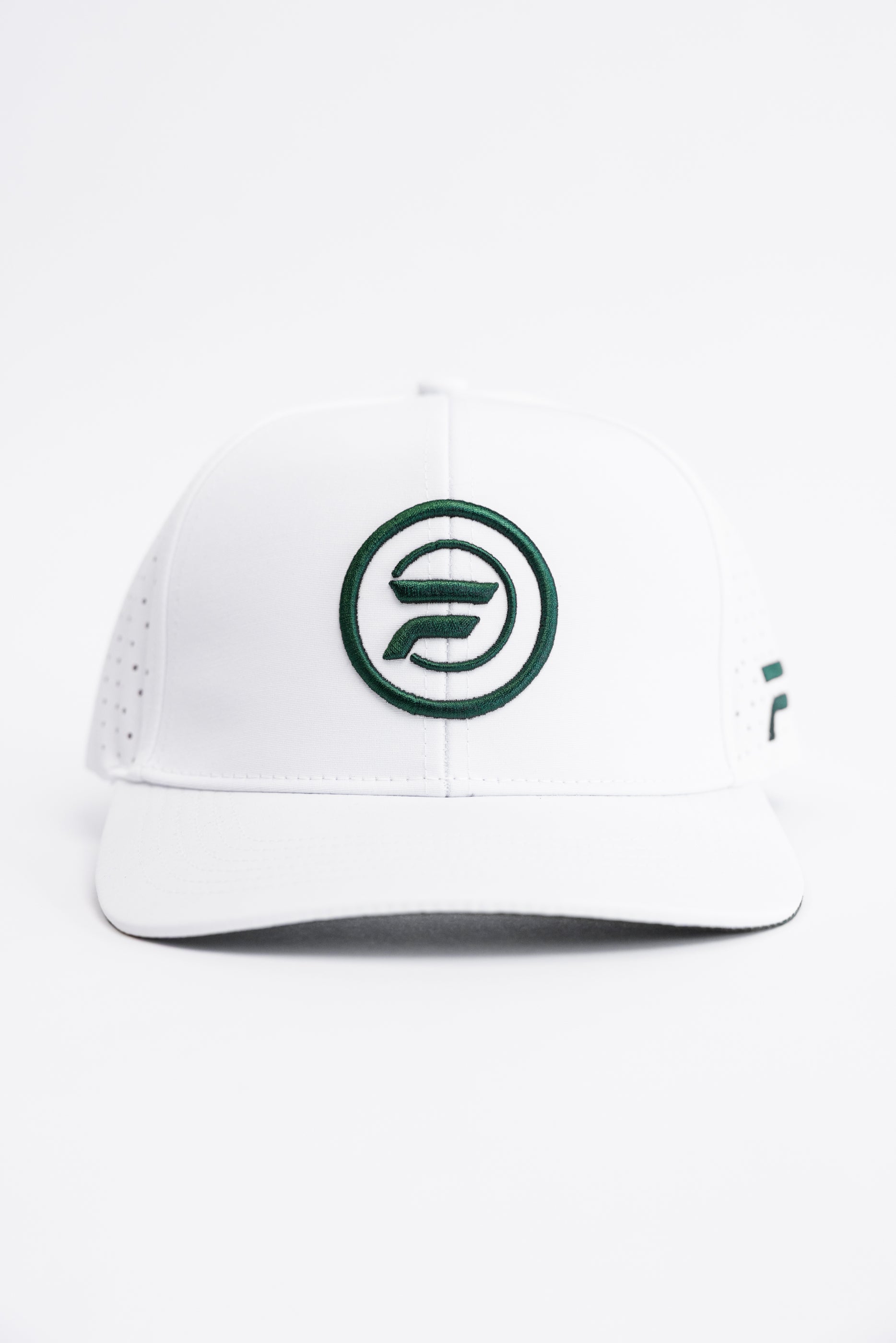 Performance Mesh Snapback: White & Green