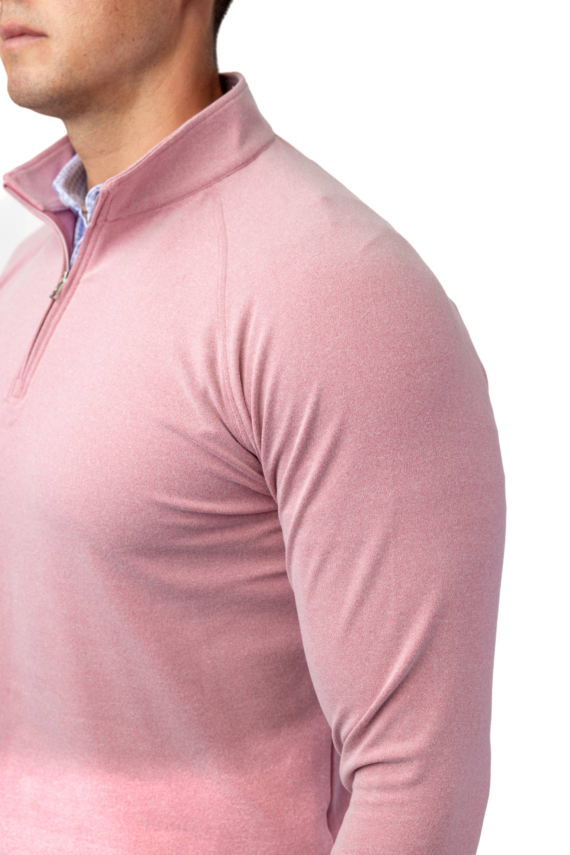 Flighting Q-Zip: Pink Heather