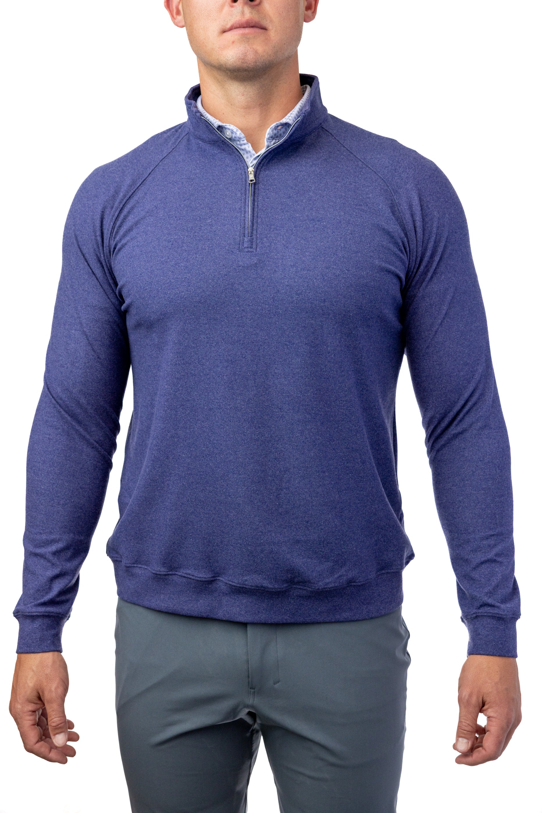 Flighting Q-Zip: Navy Heather