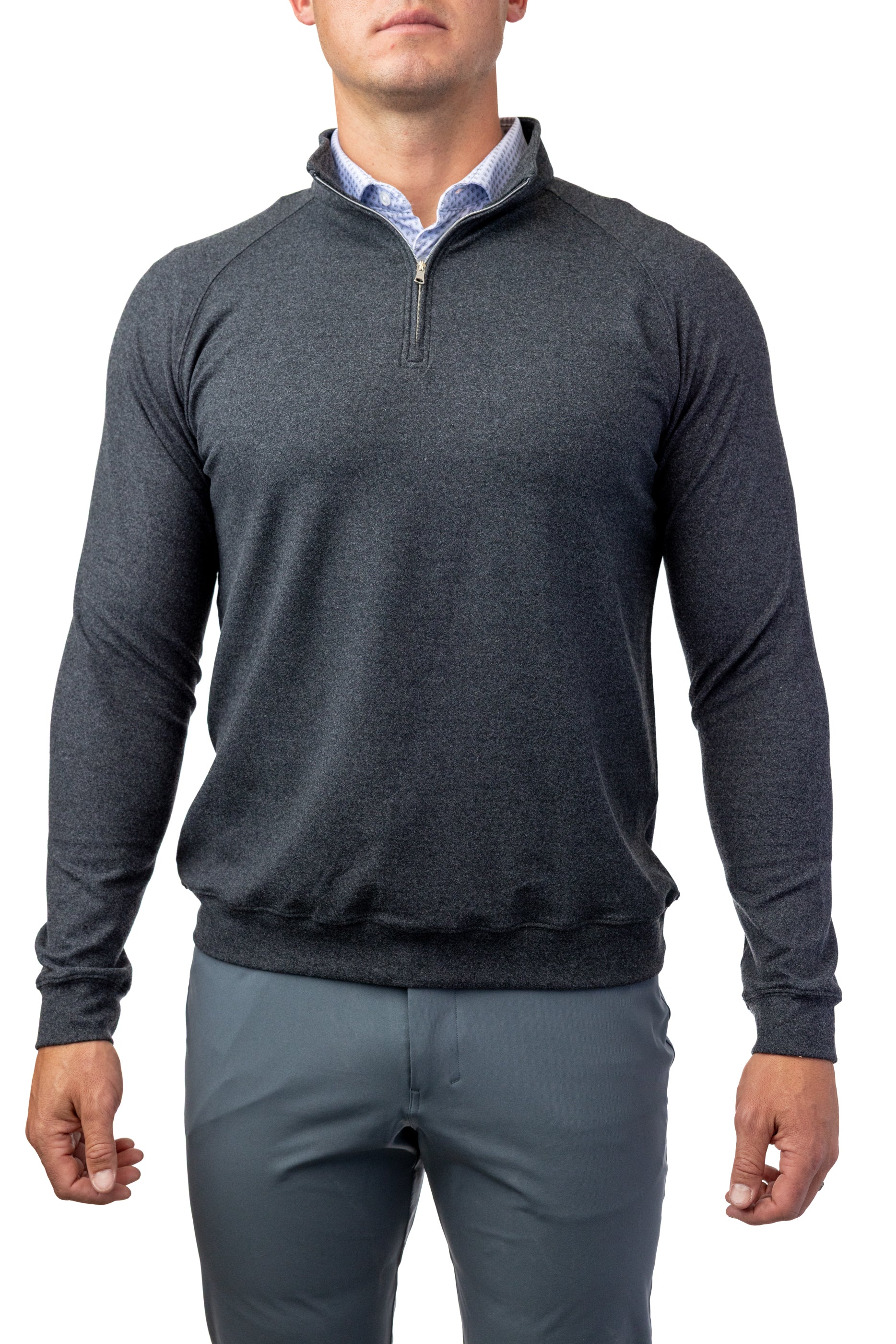 Flighting Q-Zip: Charcoal Heather