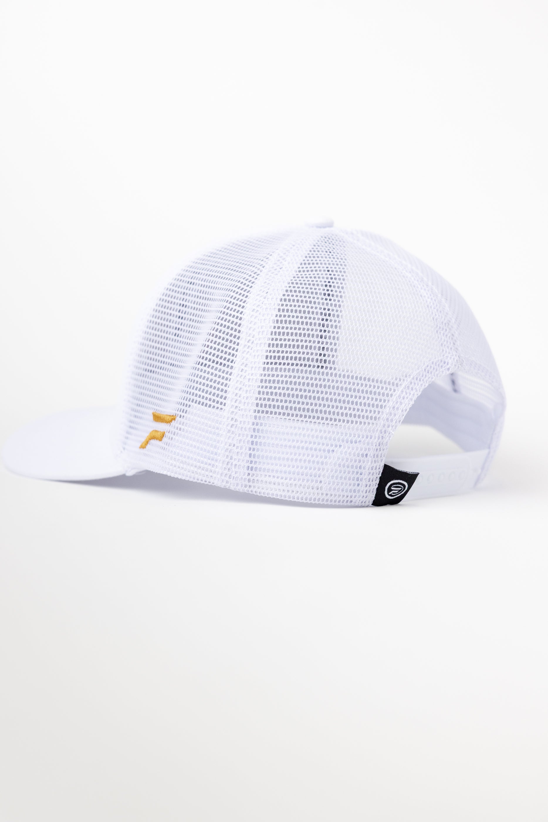 Performance Mesh Snapback: White & Gold