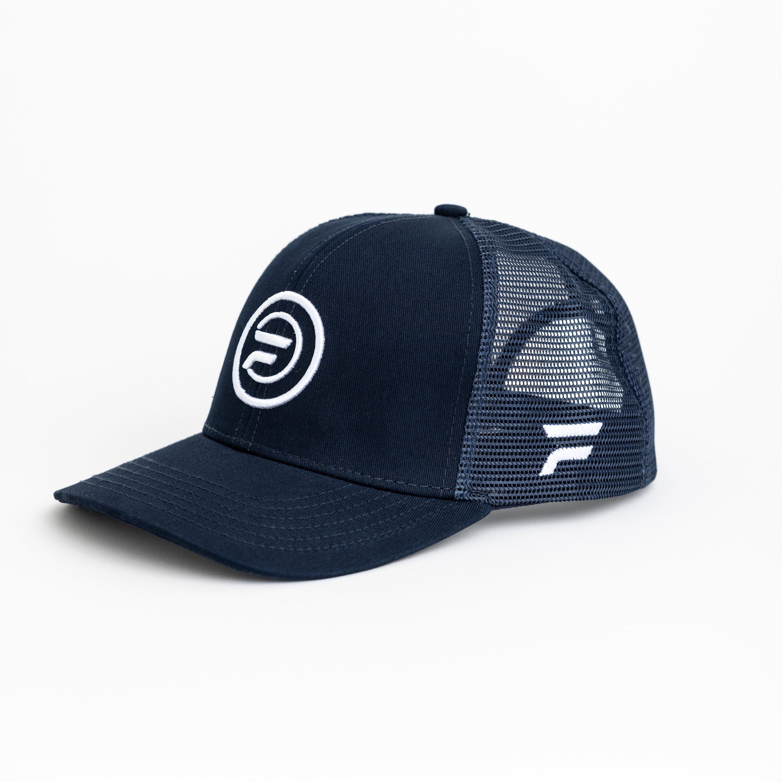 Performance Mesh Snapback: Blue & White