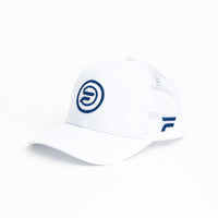 Performance Mesh Snapback: White & Blue