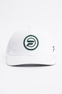 Performance Mesh Snapback: White & Green