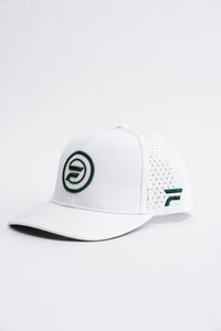 Performance Mesh Snapback: White & Green