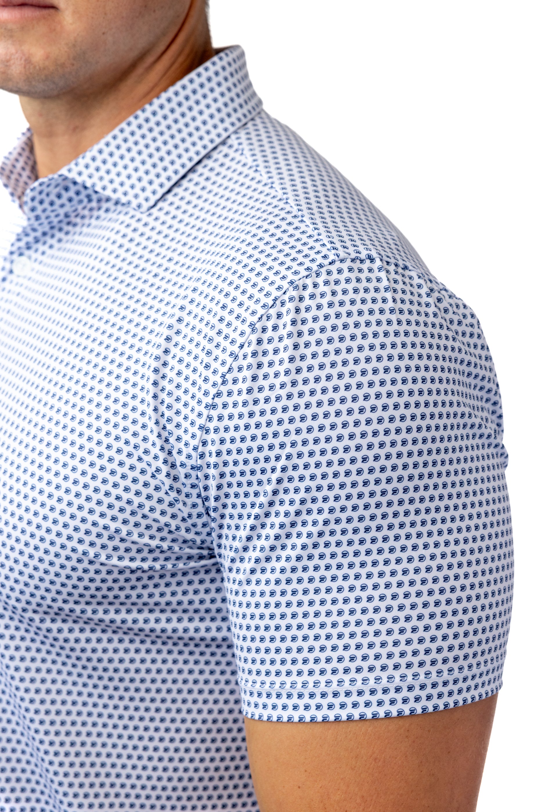 Flighting Polo: Bright White (Athletic Fit)