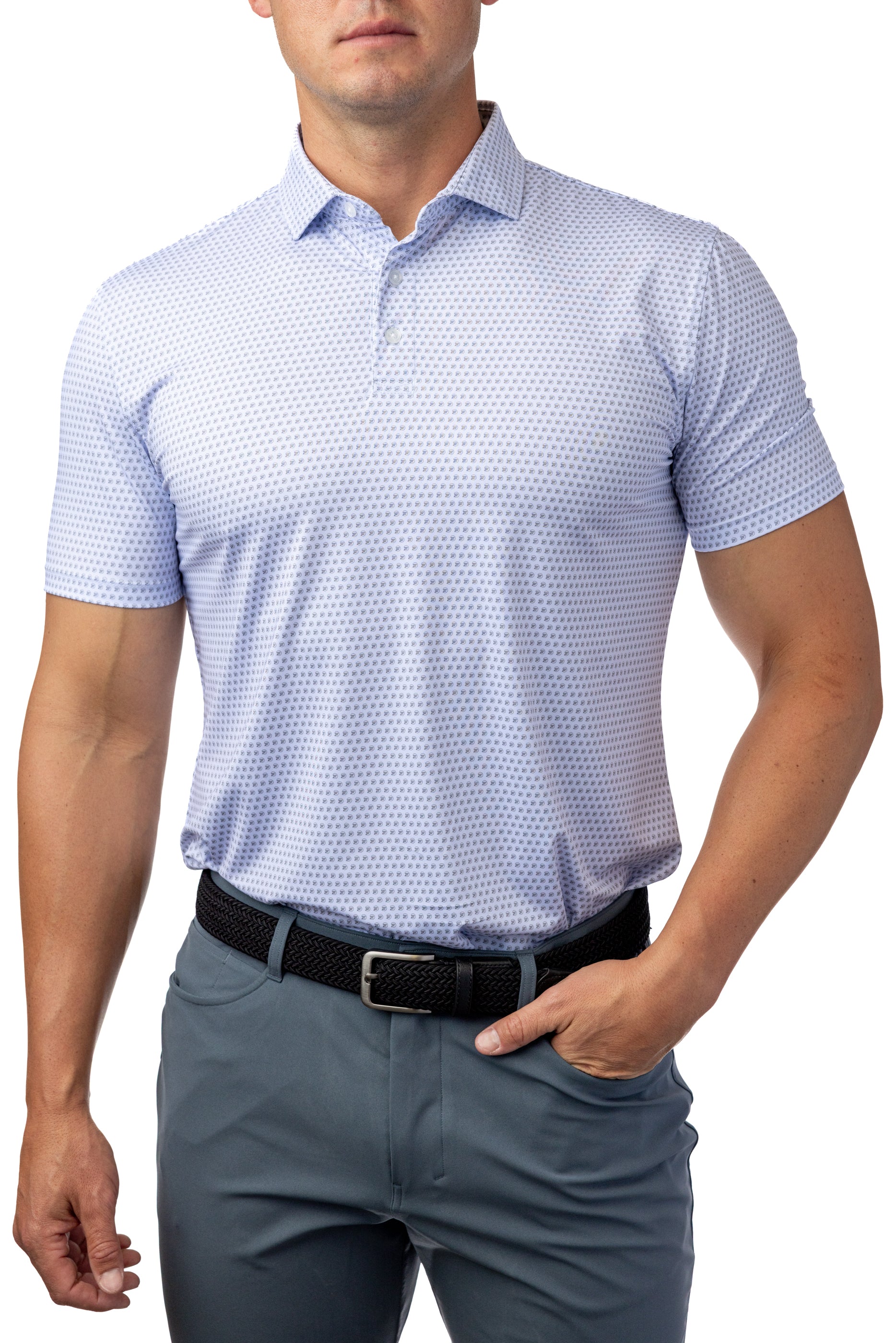 Flighting Polo: Alloy (Athletic Fit)