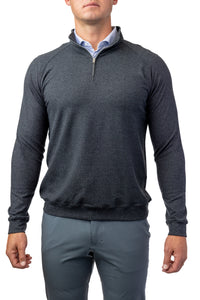Flighting Q-Zip: Charcoal Heather