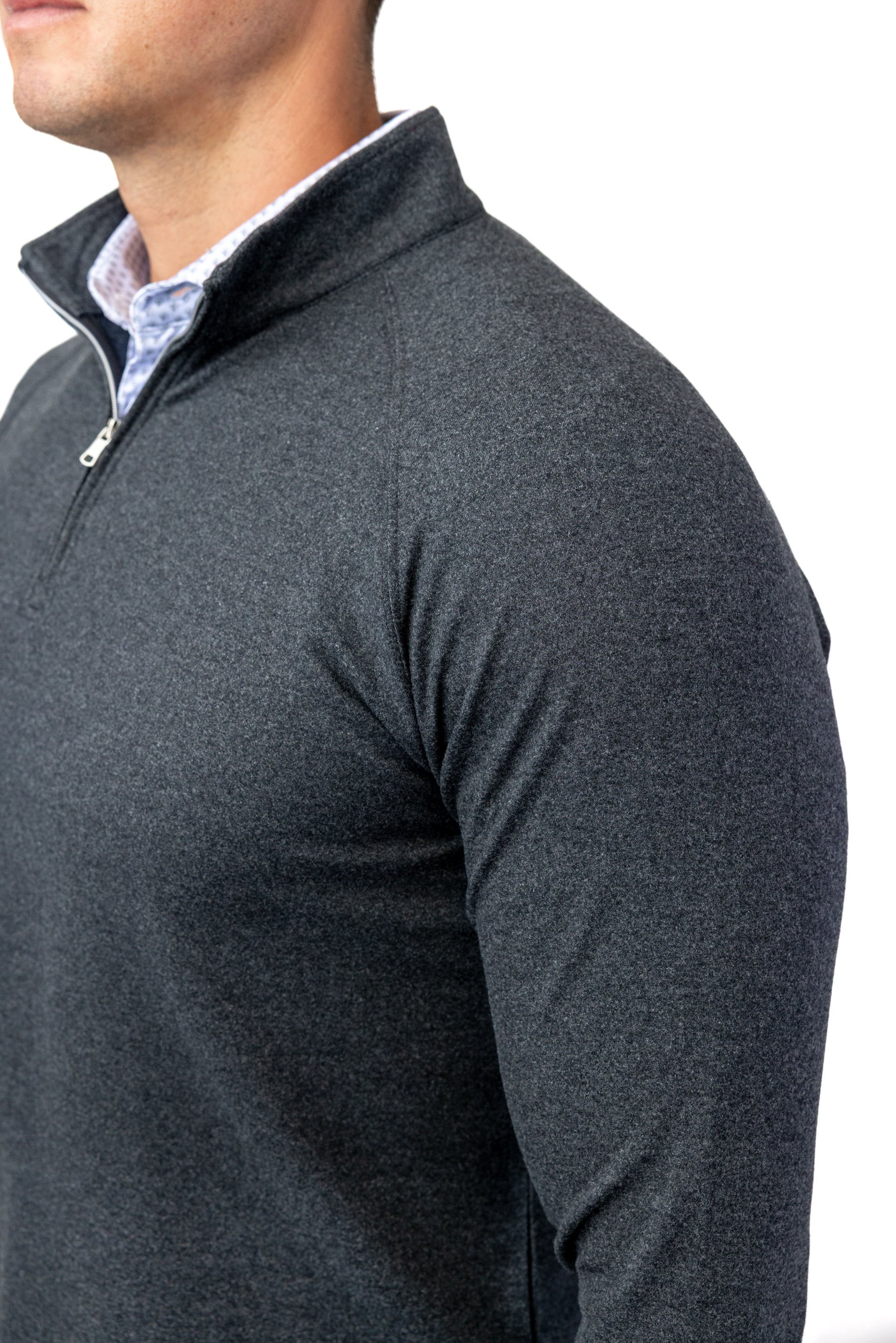 Flighting Q-Zip: Charcoal Heather