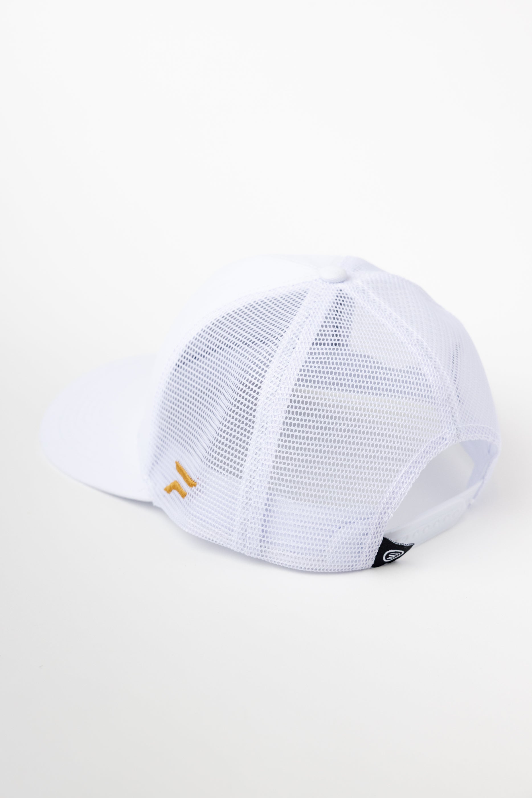 Performance Mesh Snapback: White & Gold