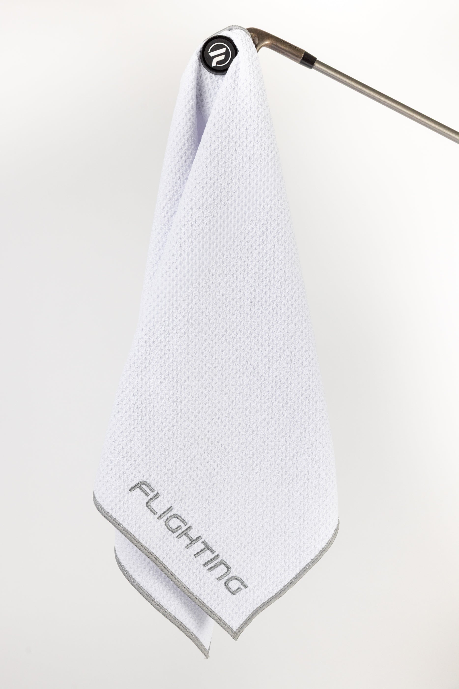 Flighting Golf Towel - White