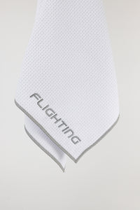 Flighting Golf Towel - White